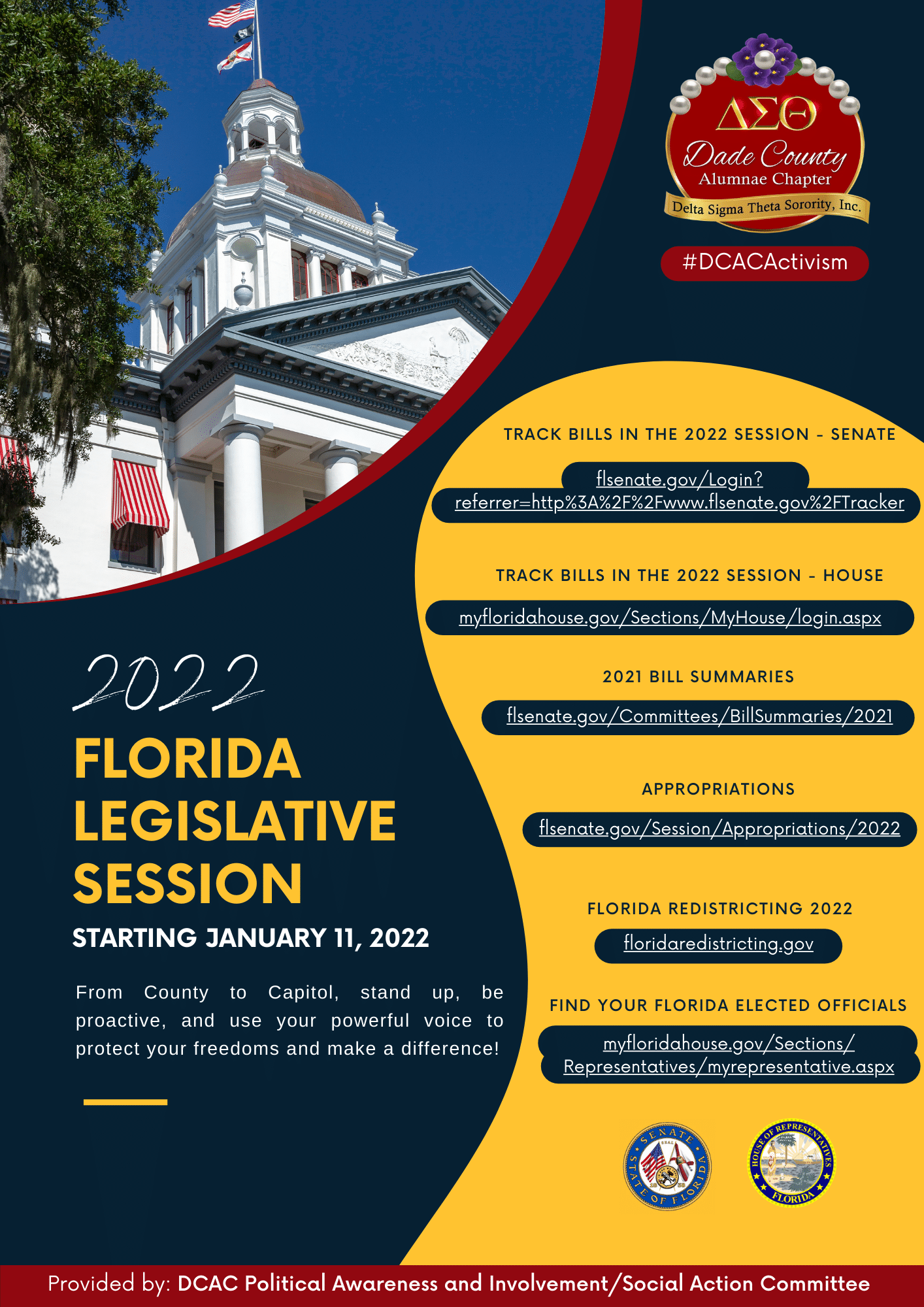 2022 Florida Legislative Session Dade County Alumnae Chapter of Delta
